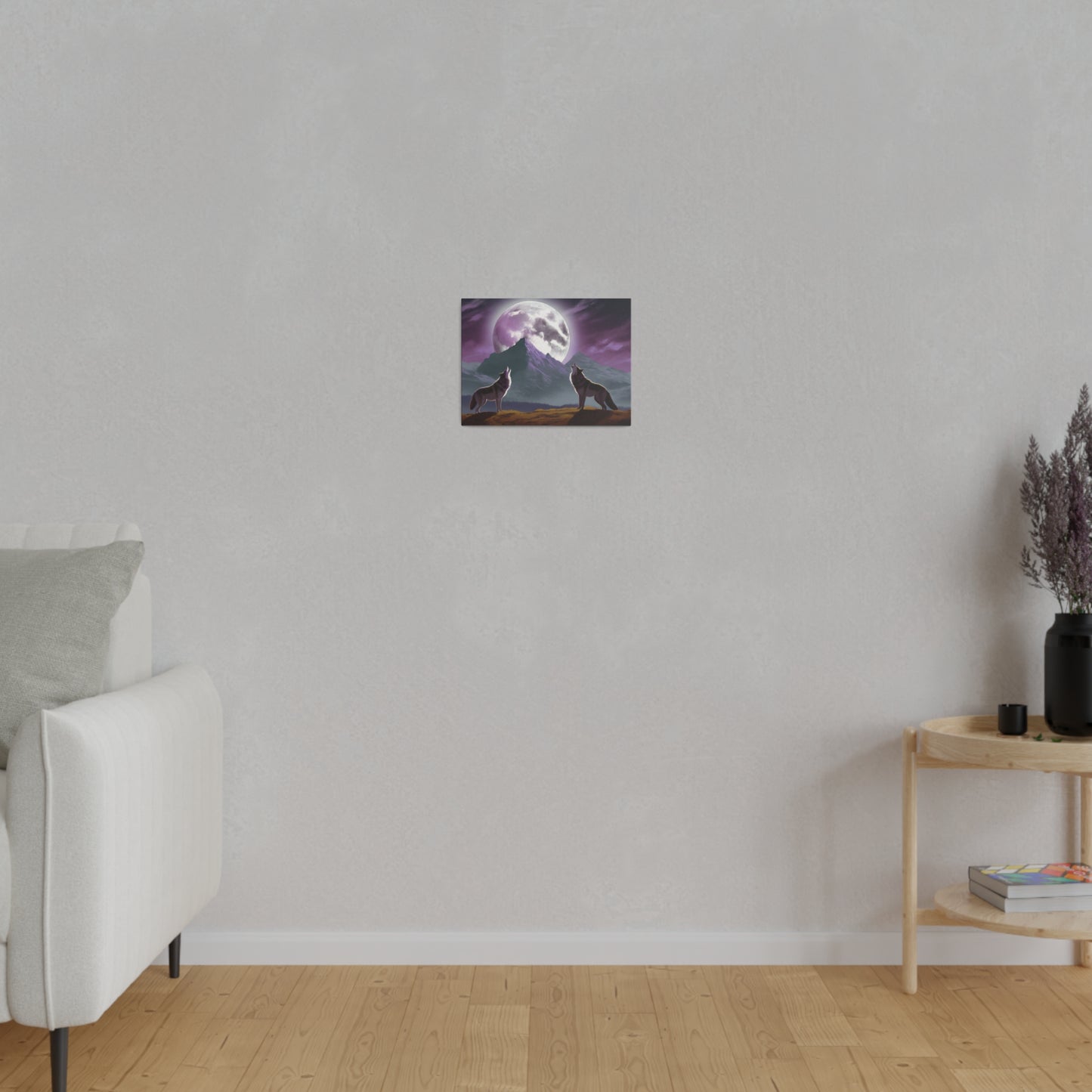 Howling Wolves Matte Canvas, 0.75" Depth
