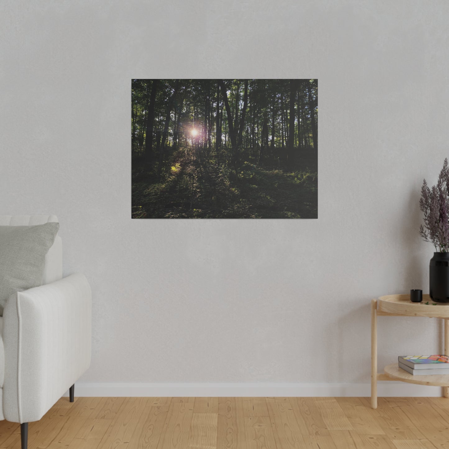 Woodland Forrest Matte Canvas, 0.75" Depth