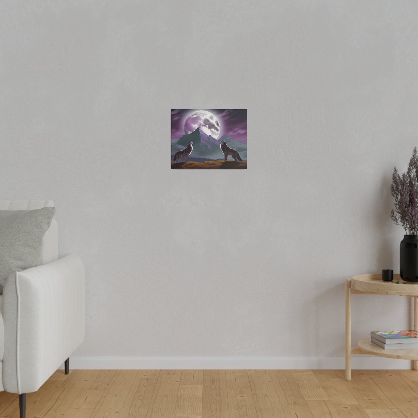 Howling Wolves Matte Canvas, 0.75" Depth