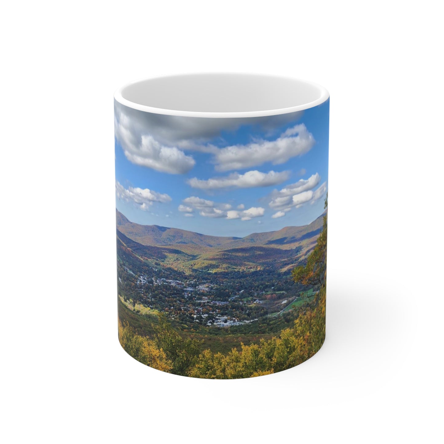 Early Autumn Mountain Top Mug, 11oz