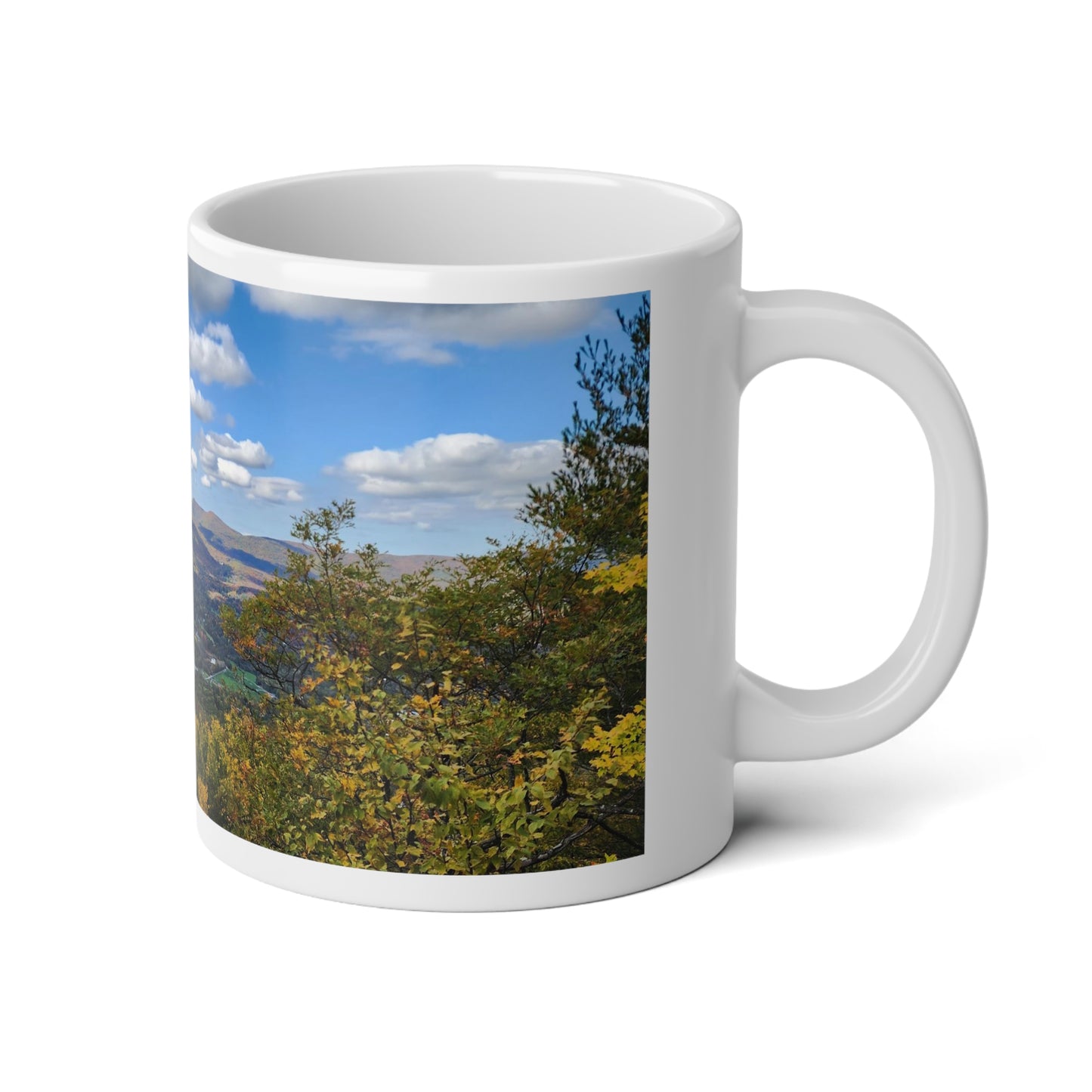 Early Autumn Mountain Top Jumbo Mug, 20oz