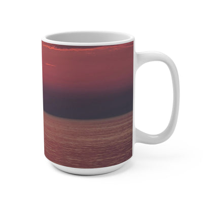 Boat During Sunrise Mug, 15oz