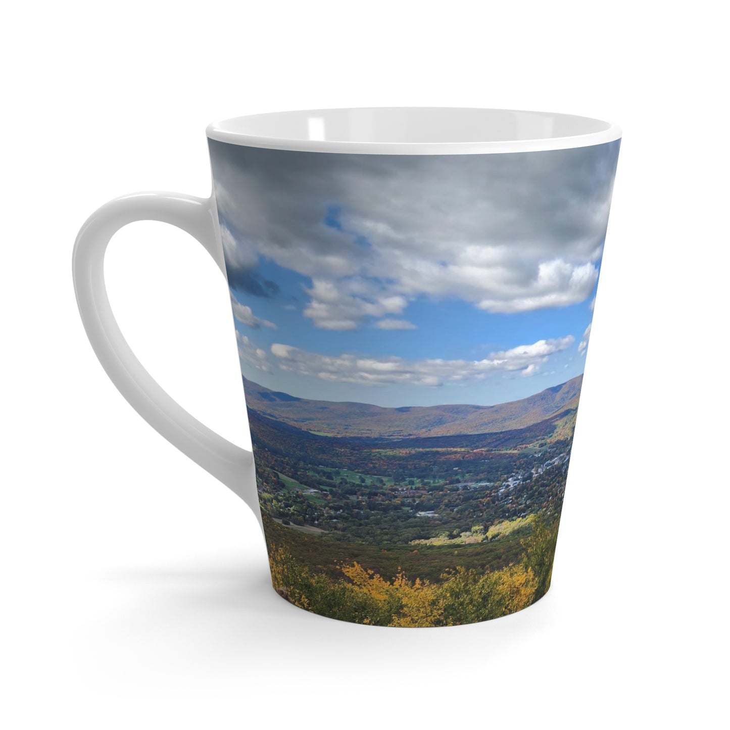 Early Autumn Mountain Top Latte Mug, 12oz