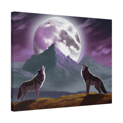 Howling Wolves Matte Canvas, 0.75" Depth