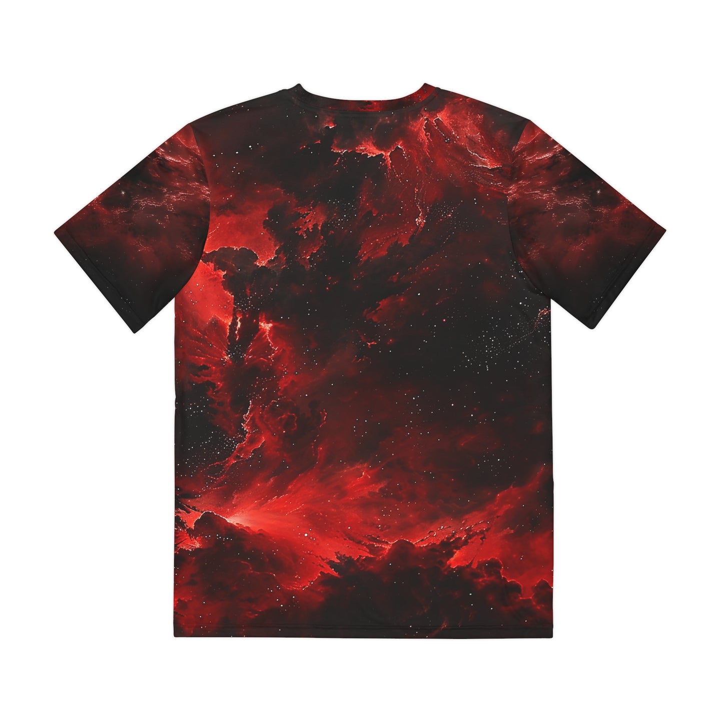 Red Nebula, Men's Polyester Tee