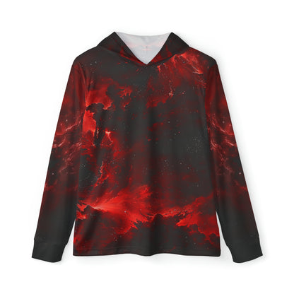 Red Nebula Men's Sports Hoodie