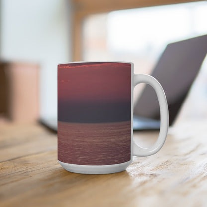 Boat During Sunrise Mug, 15oz