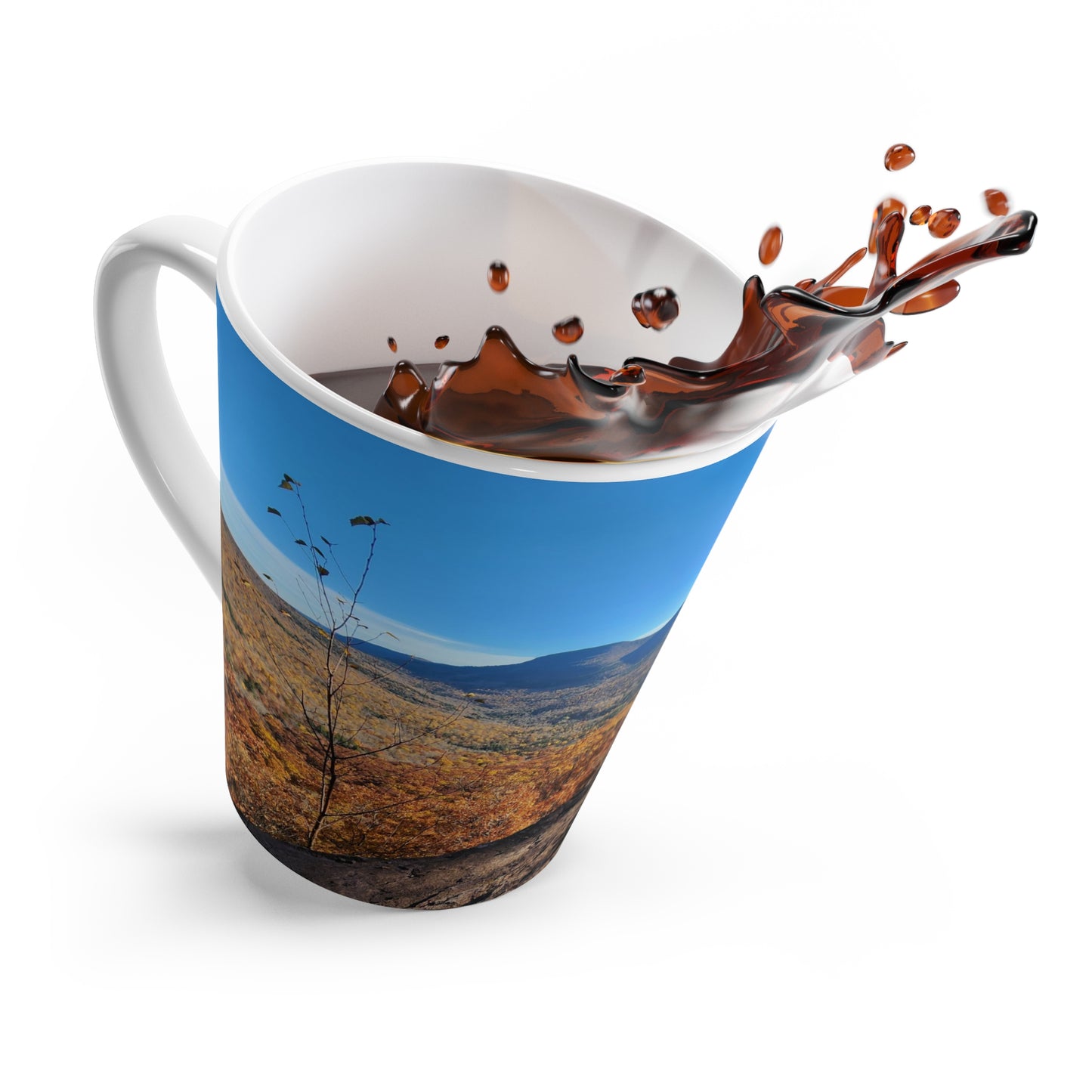 Autumn Mountain Top Latte Mug, 12oz