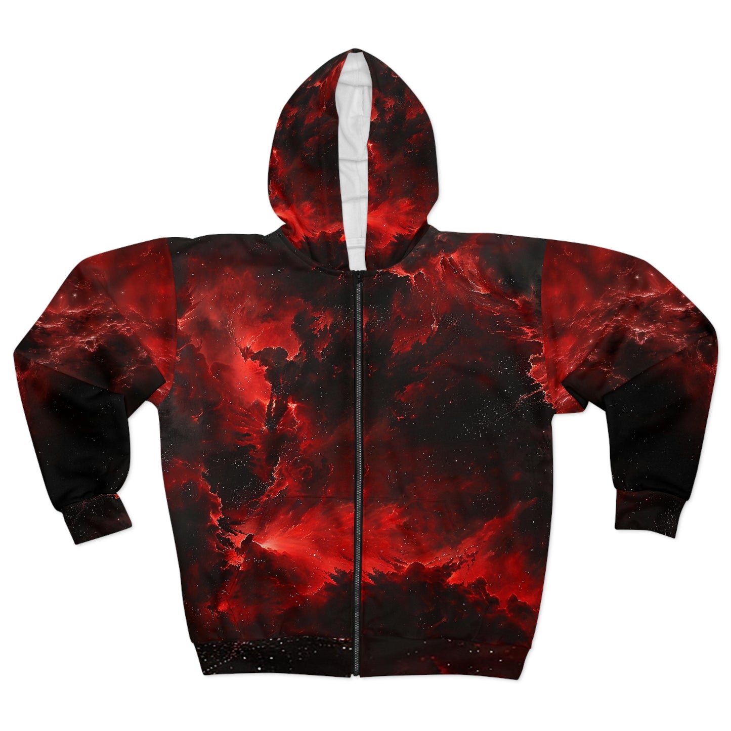 Red Nebula Zip-up Hoodie