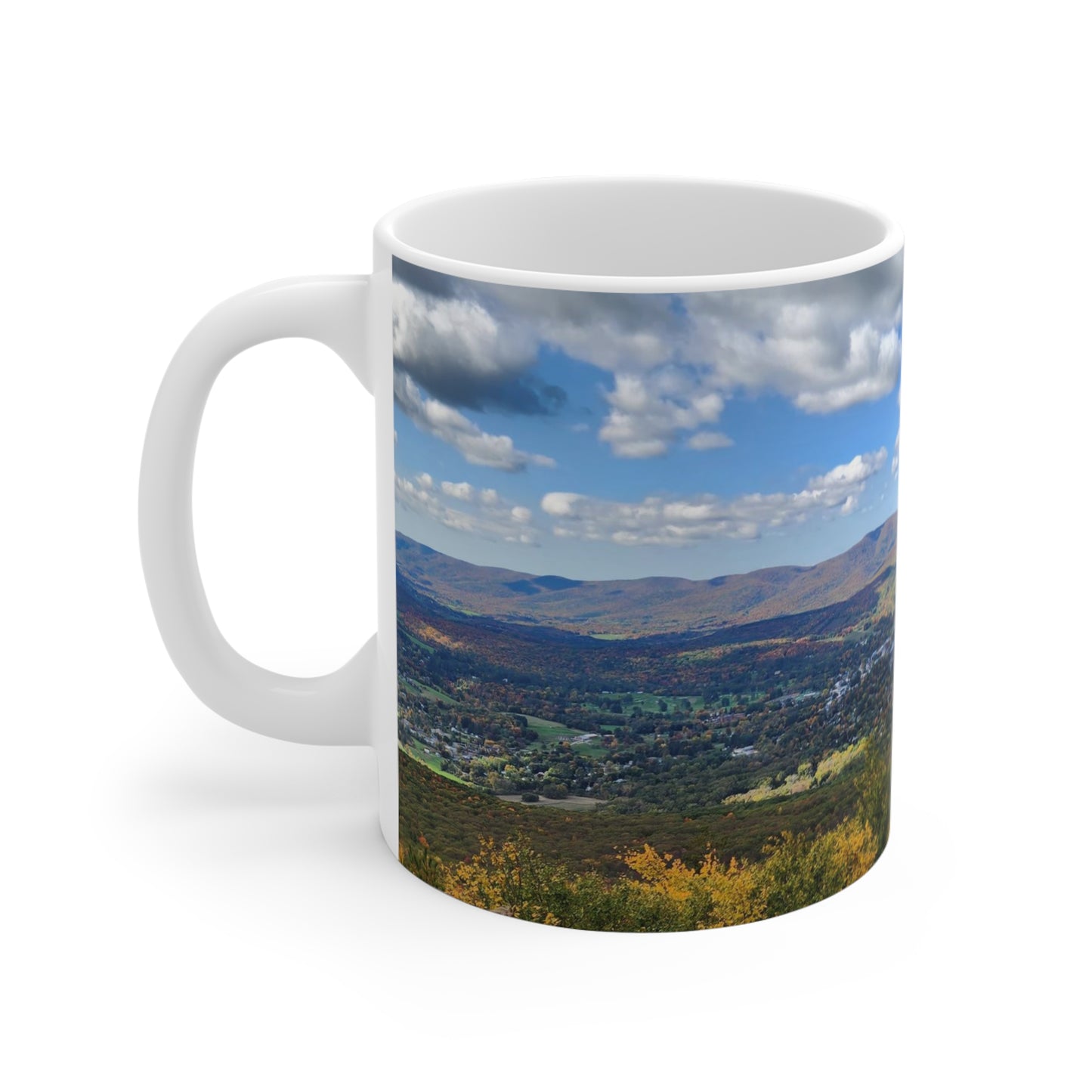 Early Autumn Mountain Top Mug, 11oz