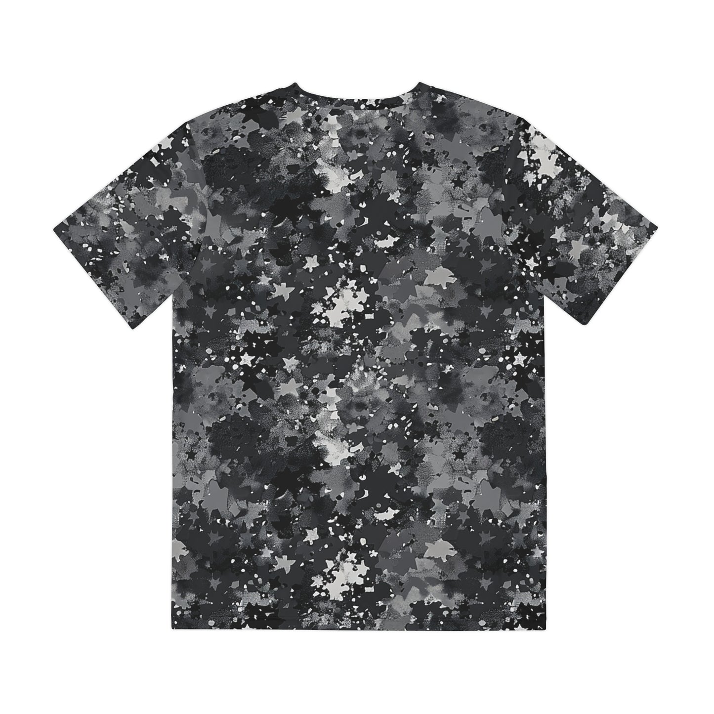 Black Camo, Men's Polyester Tee