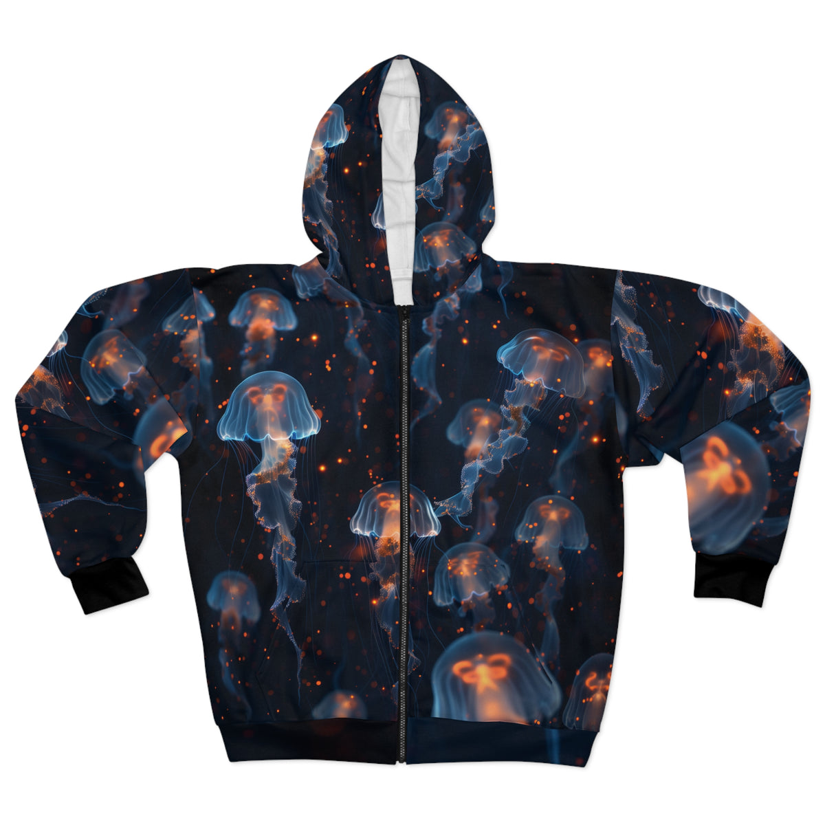 Jellyfish Zip-up Hoodie – CamaRu Creations