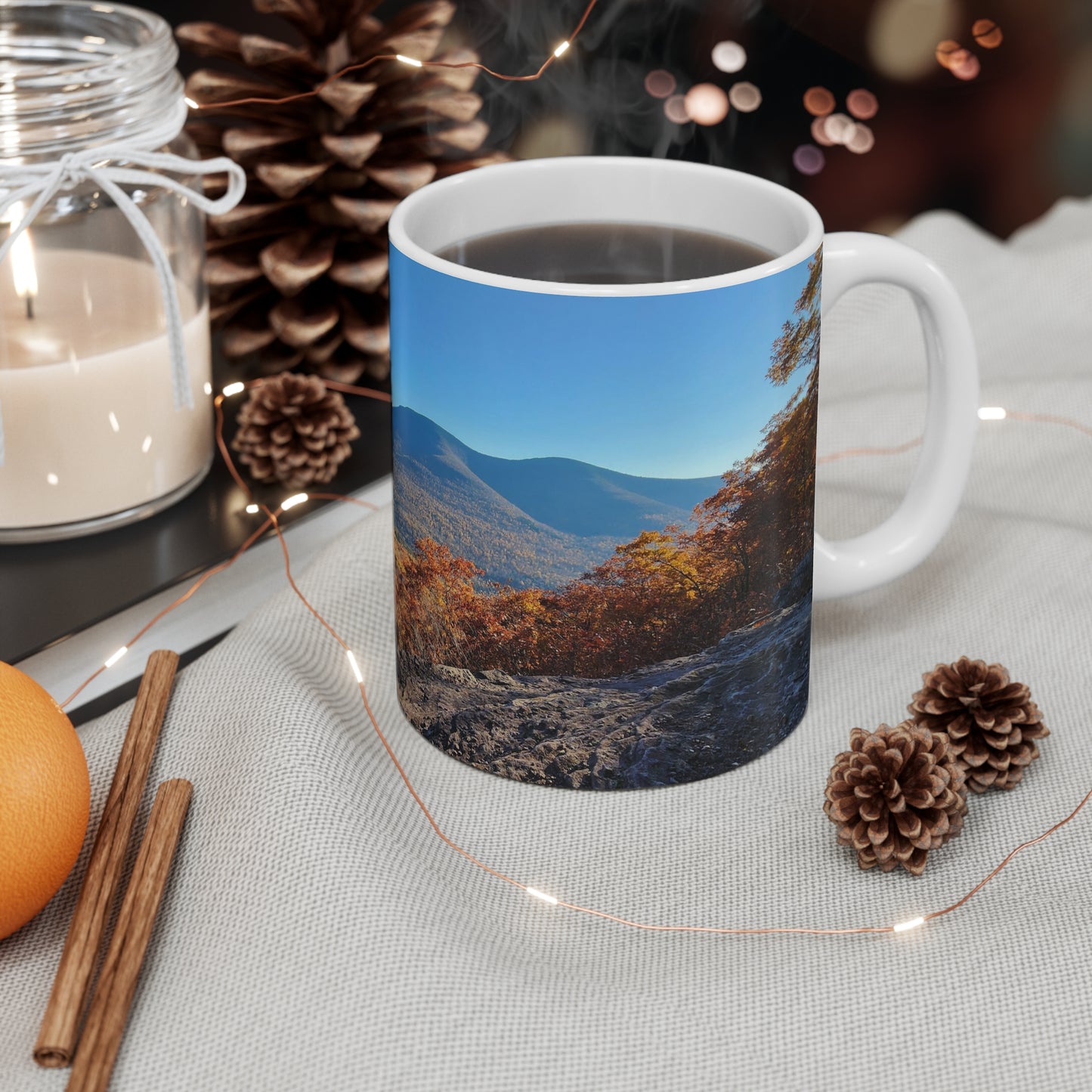 Autumn Mountain Top Mug, 11oz