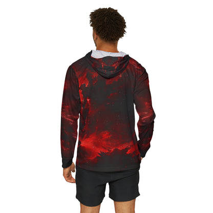 Red Nebula Men's Sports Hoodie