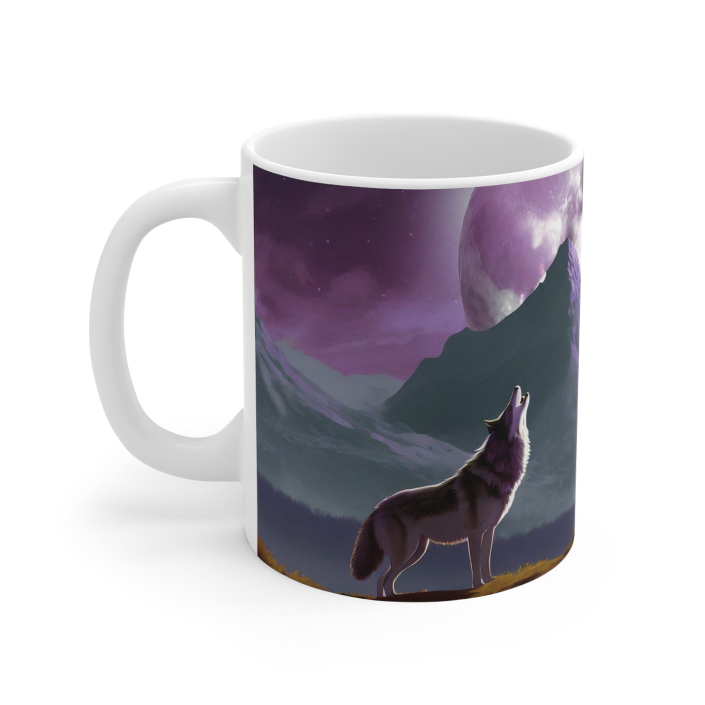 Howling Wolves Mug, 11oz