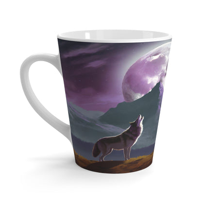 Howling Wolves Latte Mug, 12oz