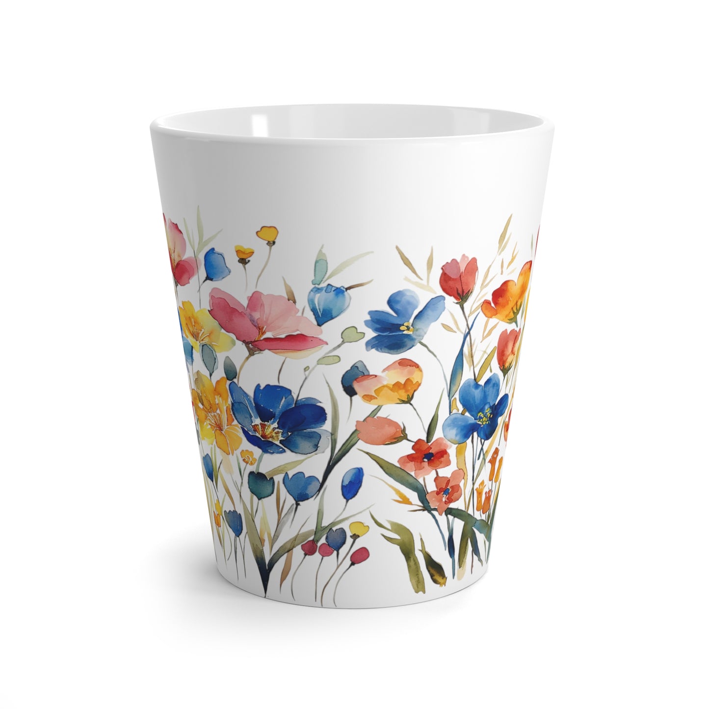 Spring Flower Latte Mug, 12oz