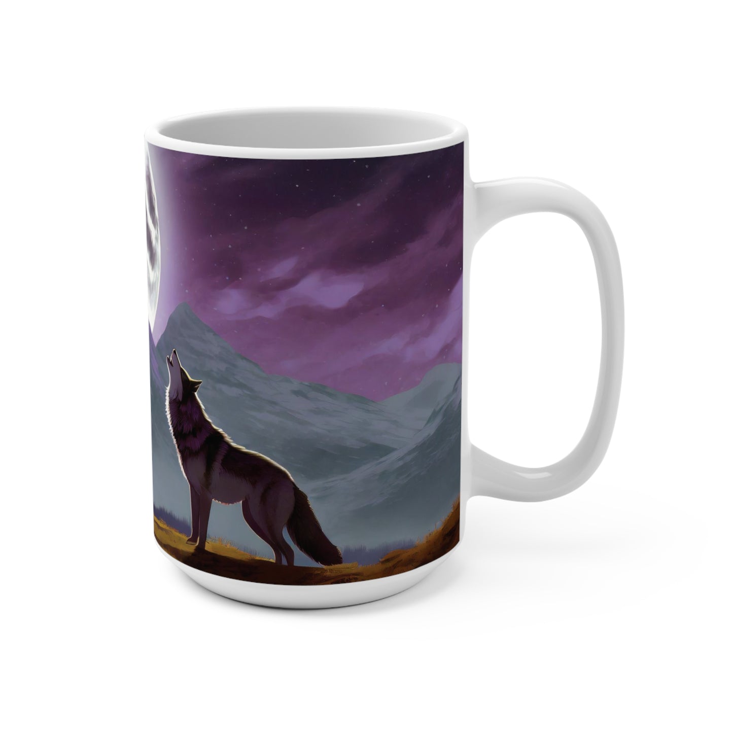 Howling Wolves Mug, 15oz