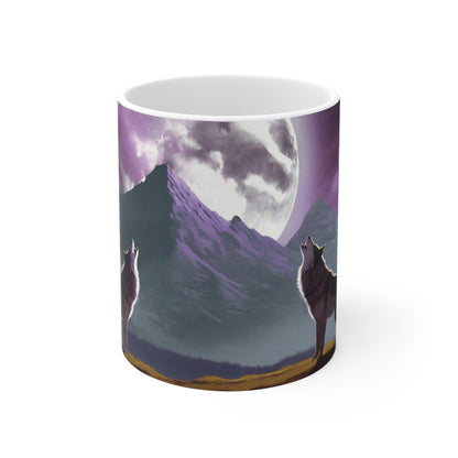 Howling Wolves Mug, 11oz