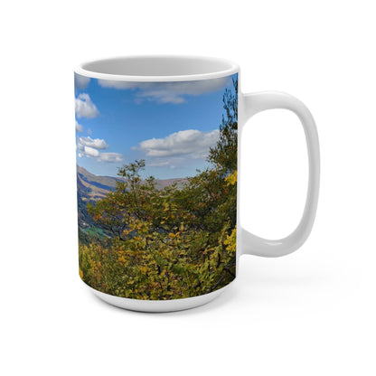 Early Autumn Mountain Top Mug, 15oz