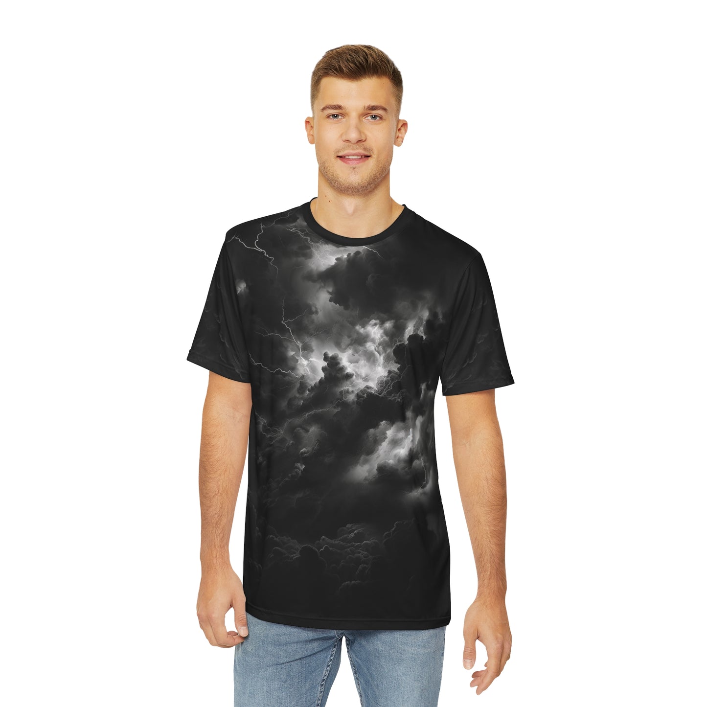 Storm Cloud, Men's Polyester Tee