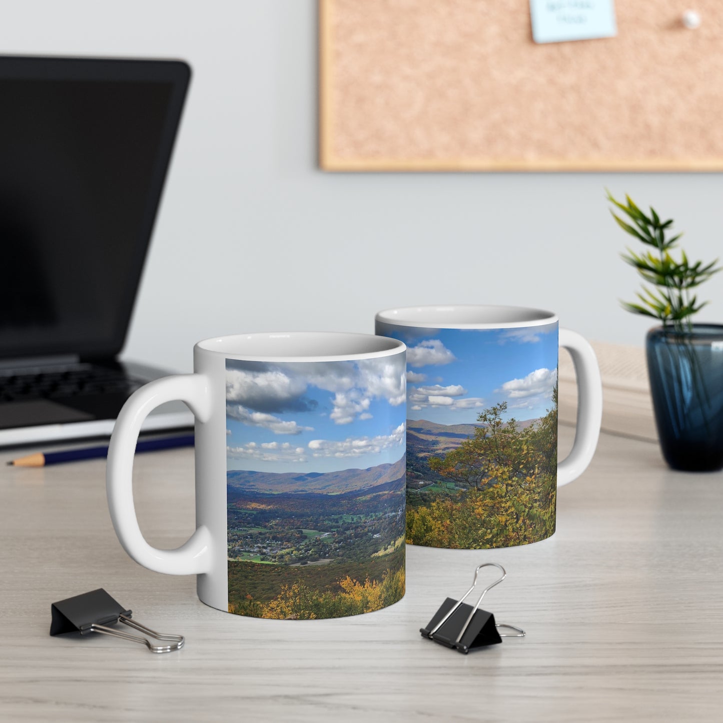 Early Autumn Mountain Top Mug, 11oz