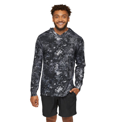 Black Camo Men's Sports Hoodie