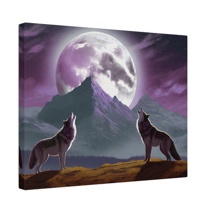 Howling Wolves Matte Canvas, 0.75" Depth