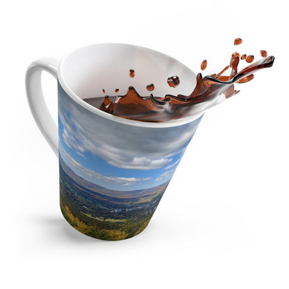 Early Autumn Mountain Top Latte Mug, 12oz