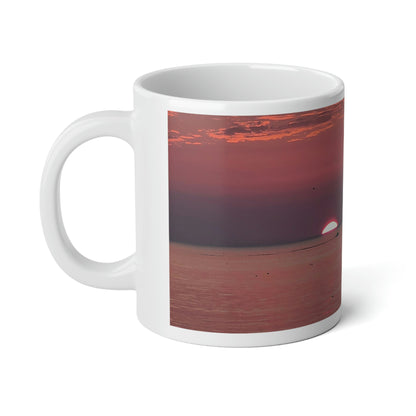 Boat During Sunrise Jumbo Mug, 20oz