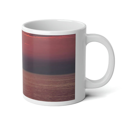 Boat During Sunrise Jumbo Mug, 20oz