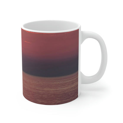 Boat During Sunrise Mug, 11oz